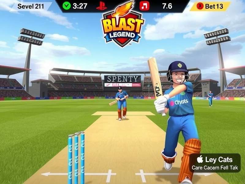 Blast Cricket Legend Gameplay Screenshot